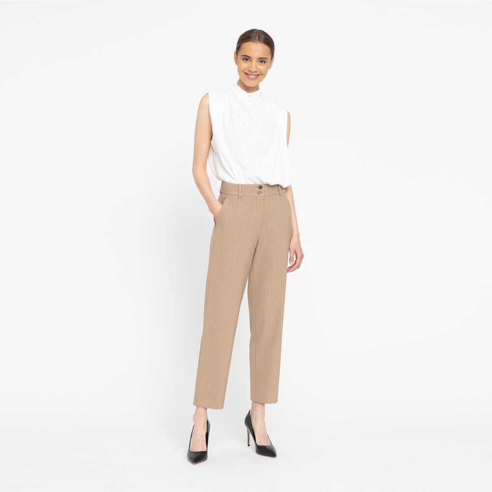 DaphneFV habitbukser - Light Brown Pin