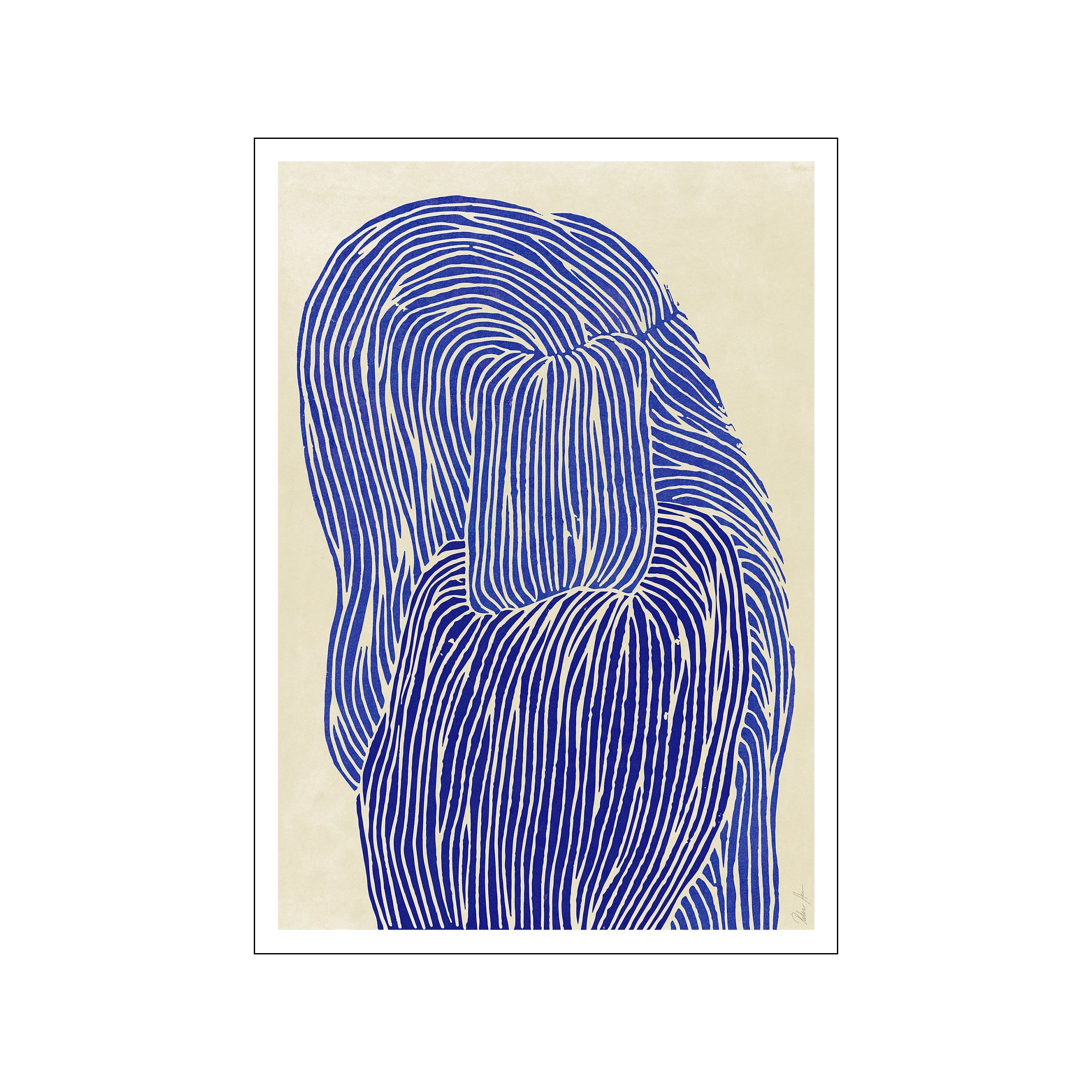 The Poster Club x Rebecca Hein Deppe Blue plakat