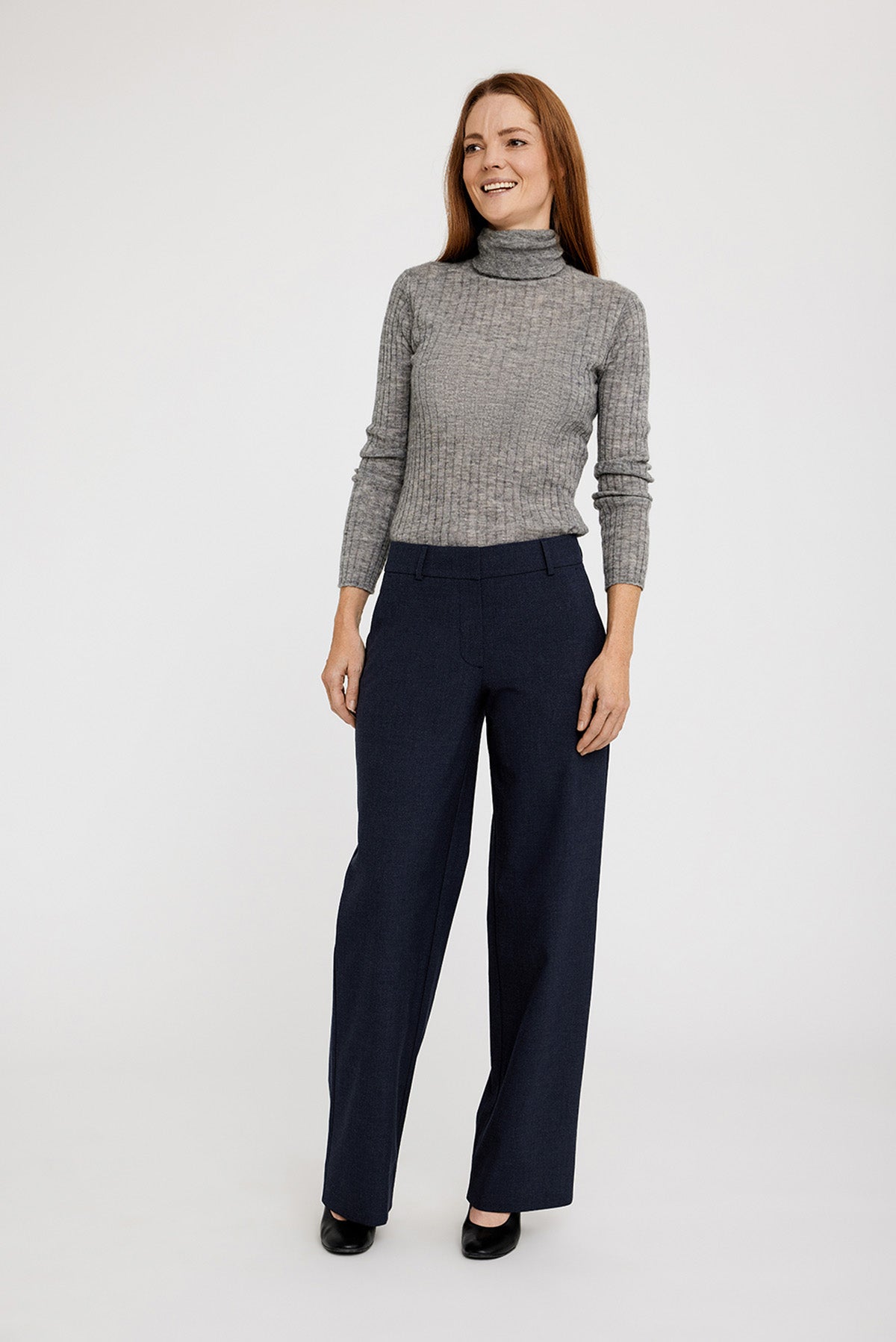 Dena habitbukser - Blue Grey Melange