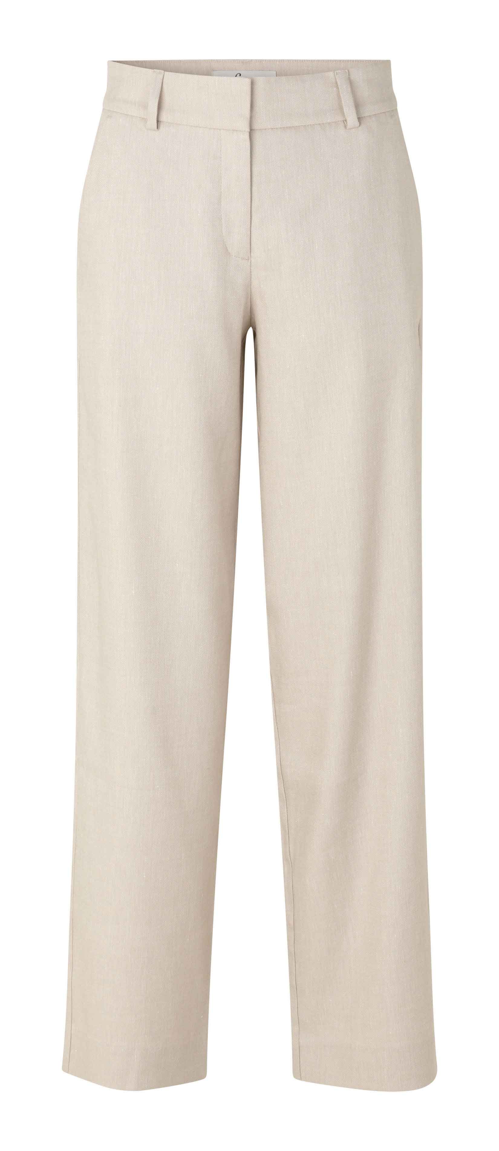 Dena Regular hørbukser - sand