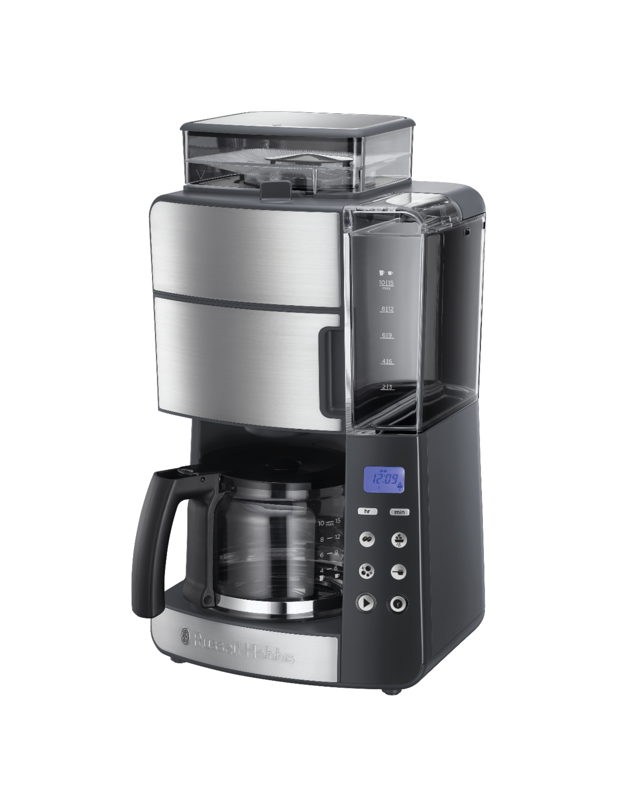 Grind & Brew kaffemaskine - Stål