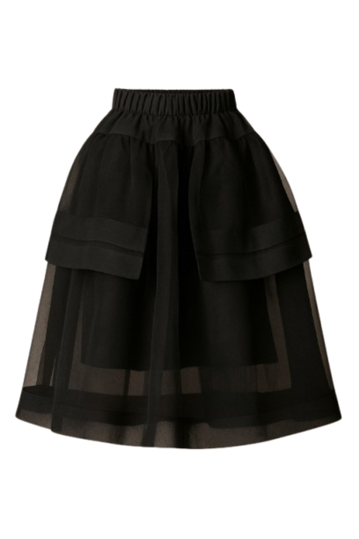 Falka midi nederdel - sort