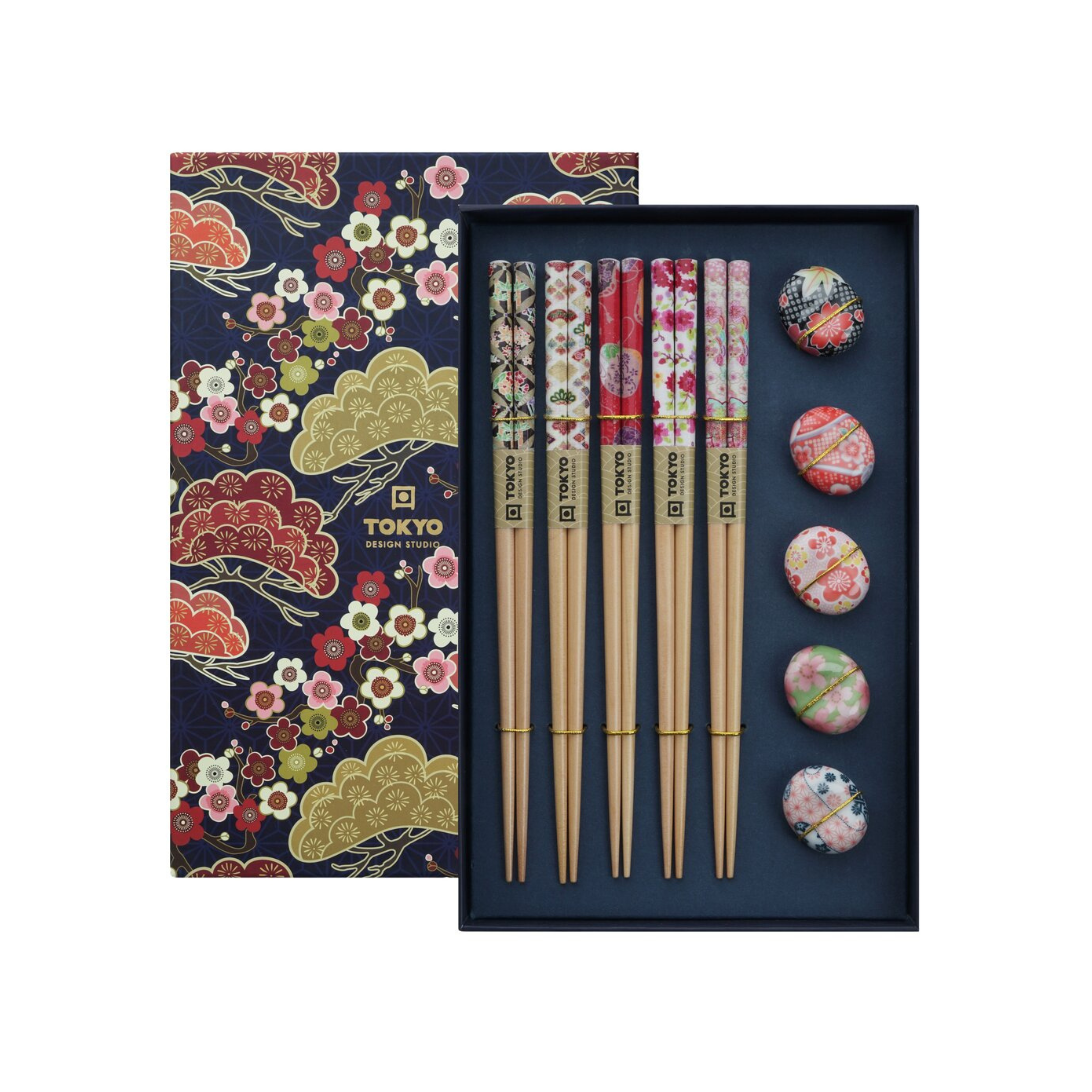 Spisepinde & holdere gavesæt - 5 par