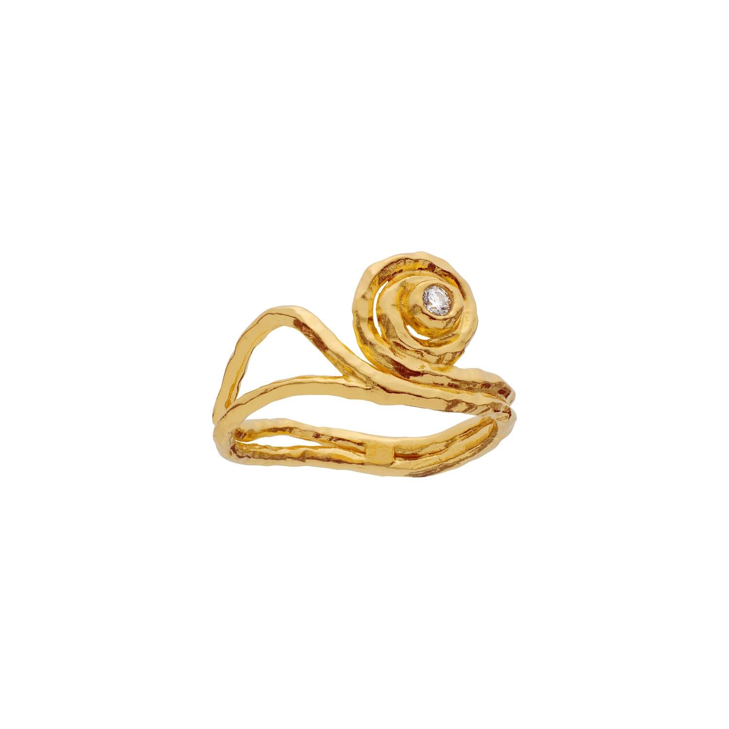 Devi ring – forgyldt