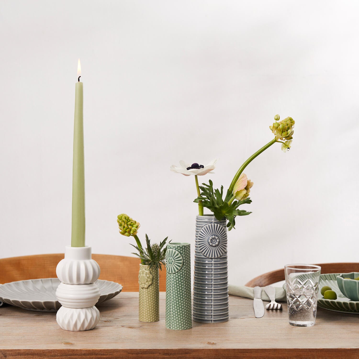 Pipanella Dot Micro vase, Wasabi - H9 cm.