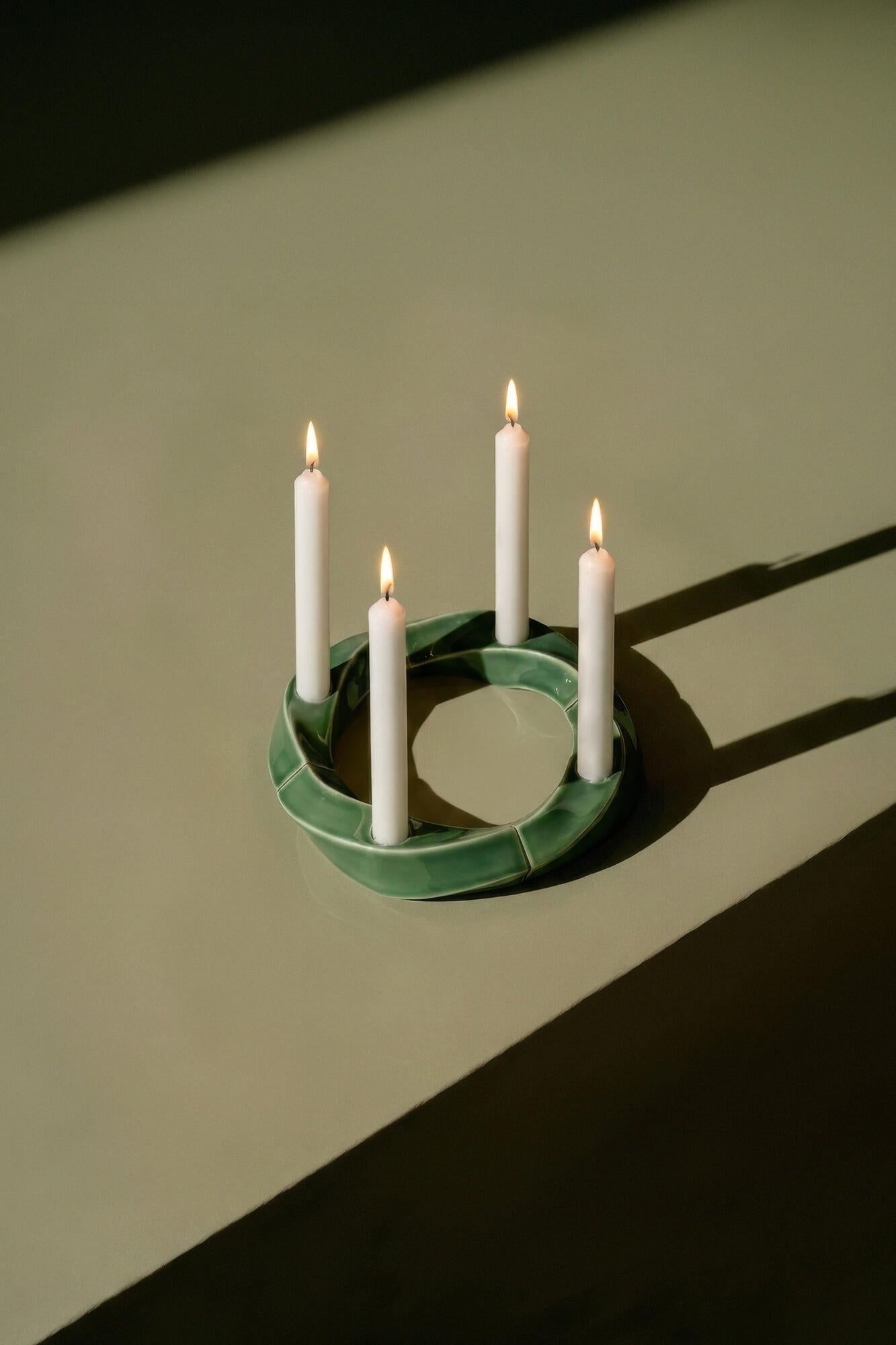Samsurium Couronne adventsstage – grøn