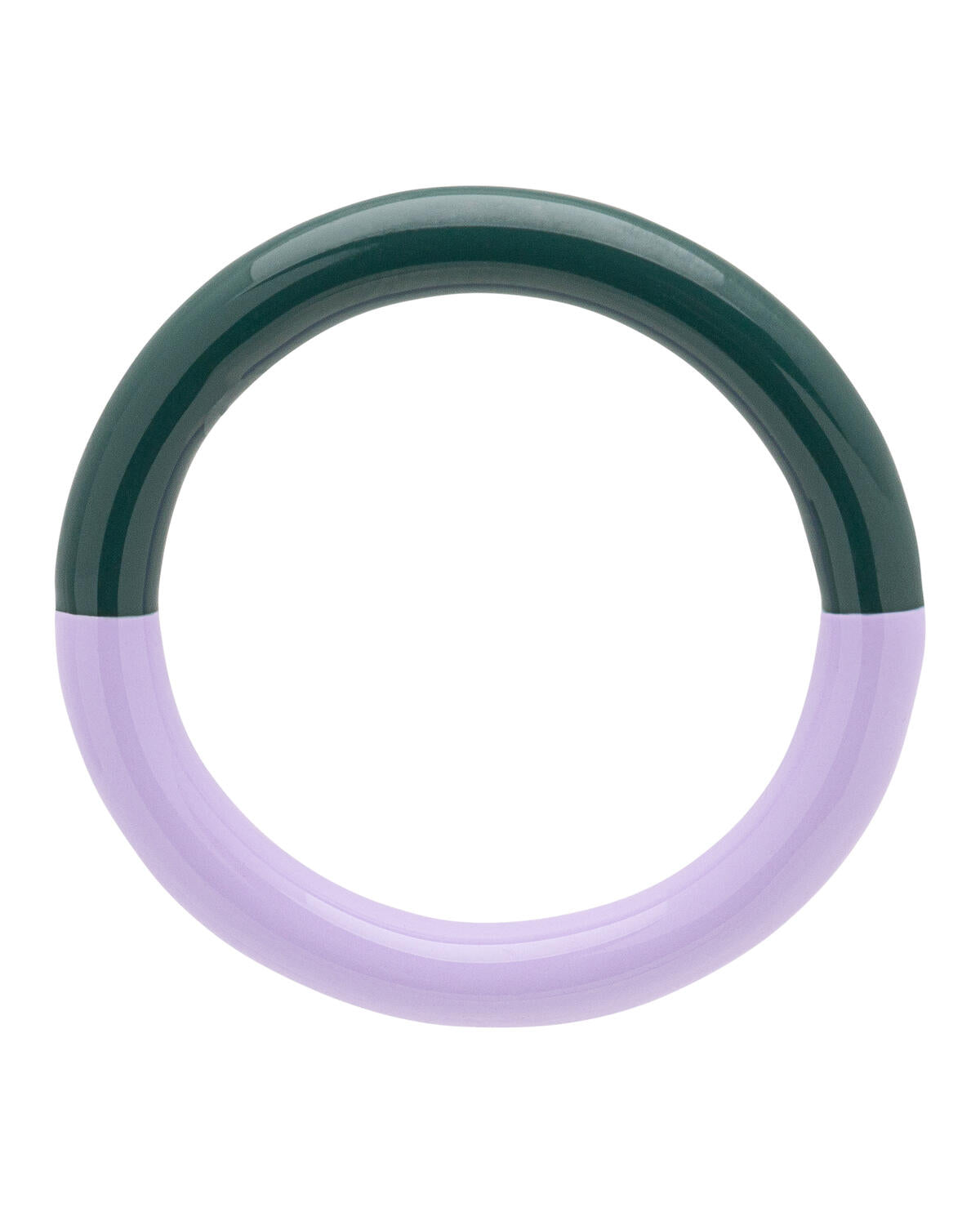 Double Color ring - North Sea Green/Purple