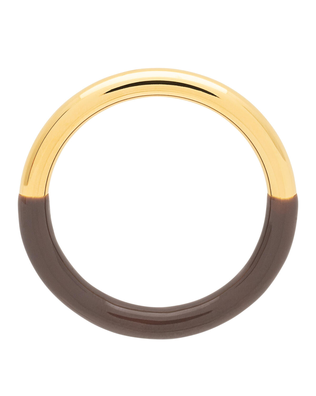 Double Color ring - forgyldt/Cocoa Powder