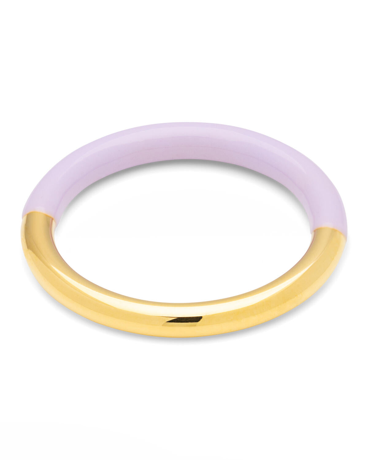 Double Color ring - forgyldt/lilla