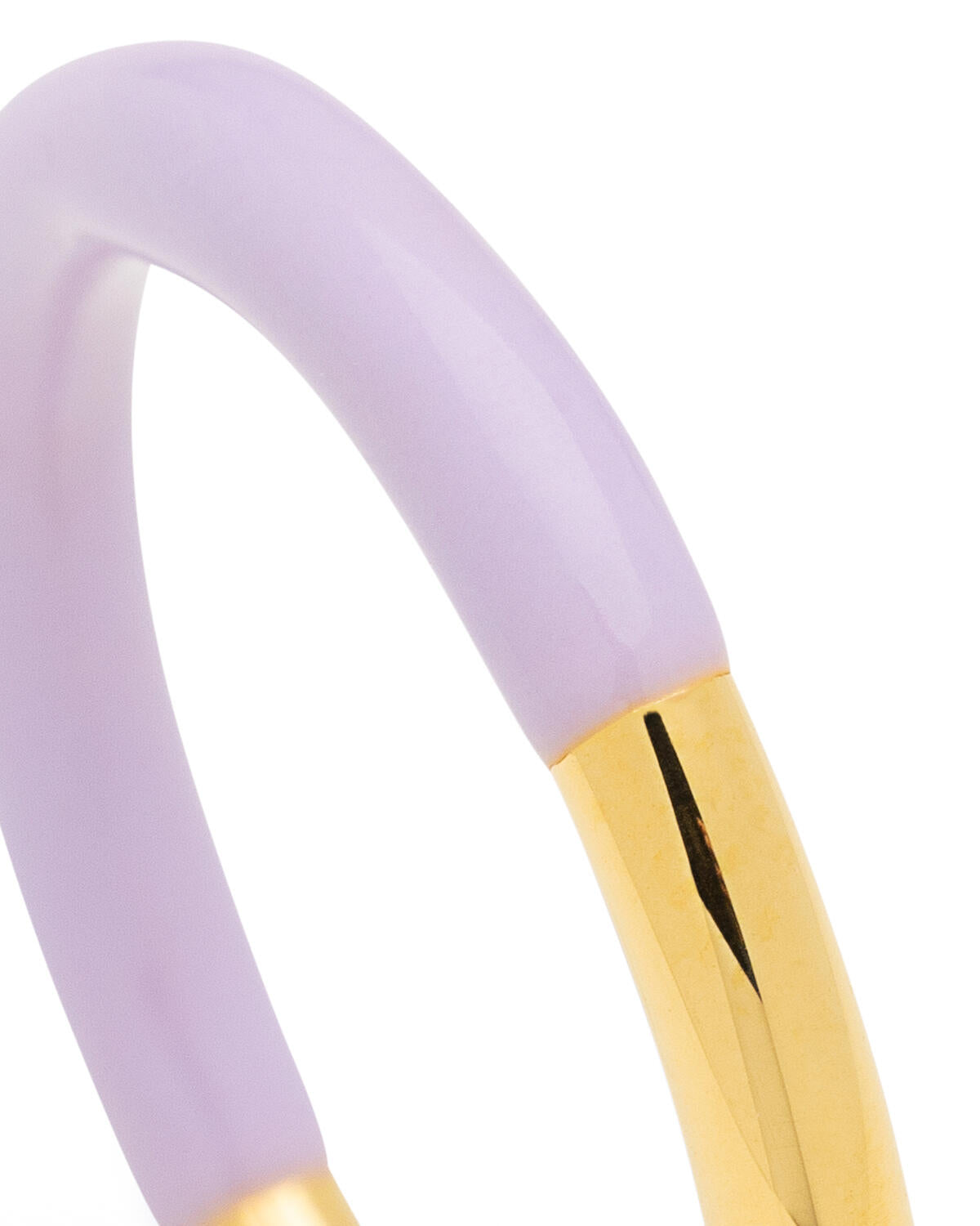Double Color ring - forgyldt/lilla