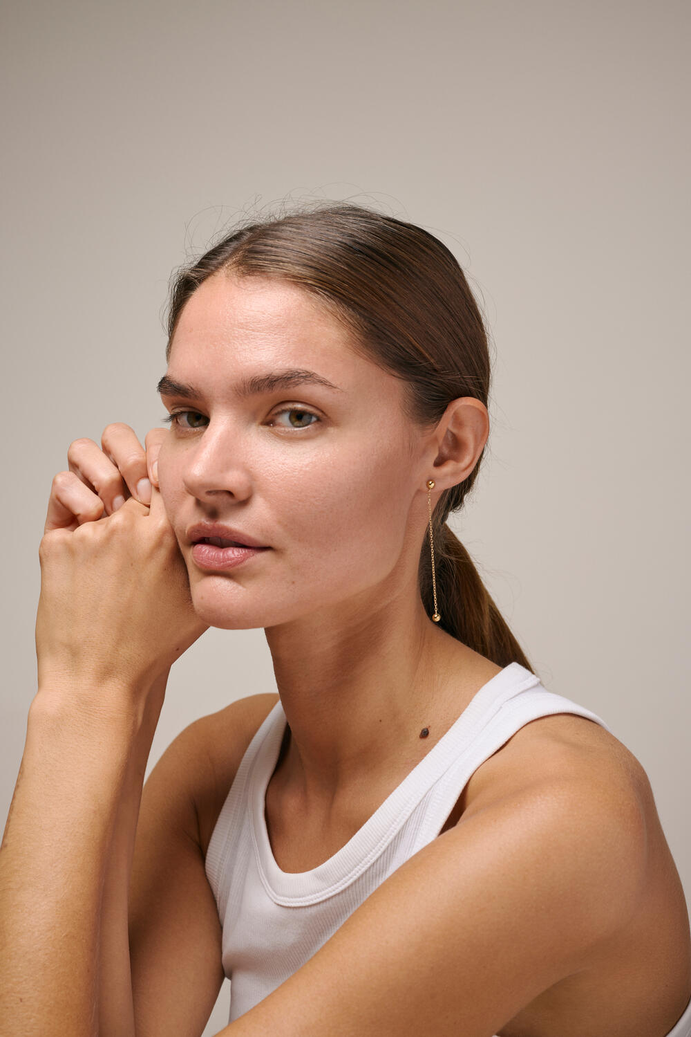 Balloon øreringe - forgyldt