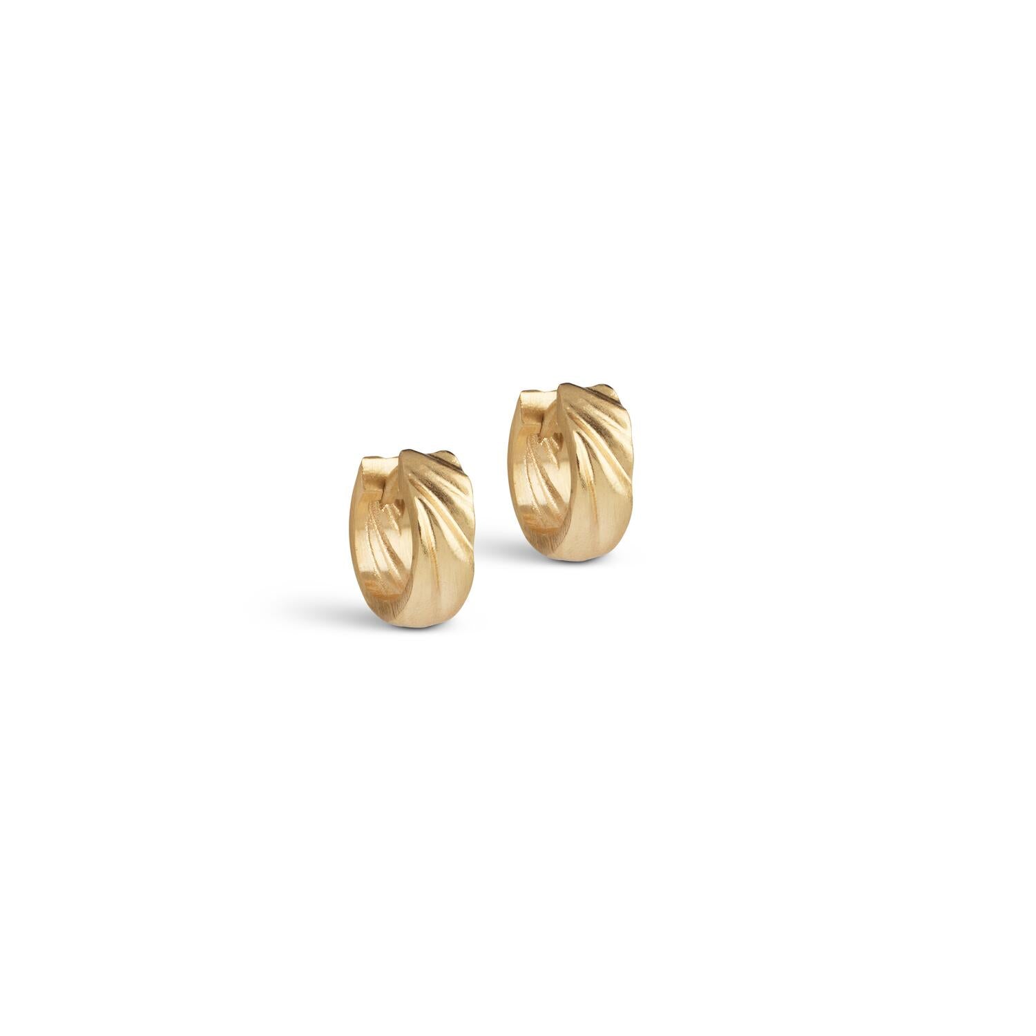 Wave Mini hoops - forgyldt