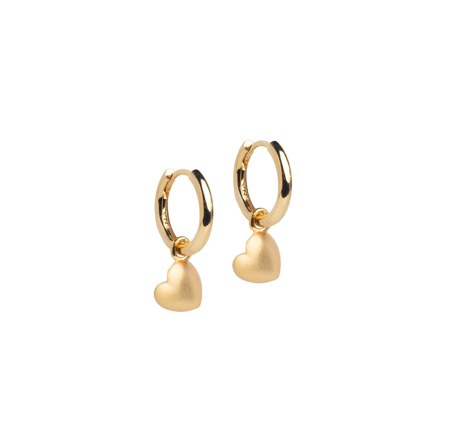 Grand Amore hoops – Forgyldt/bordeaux