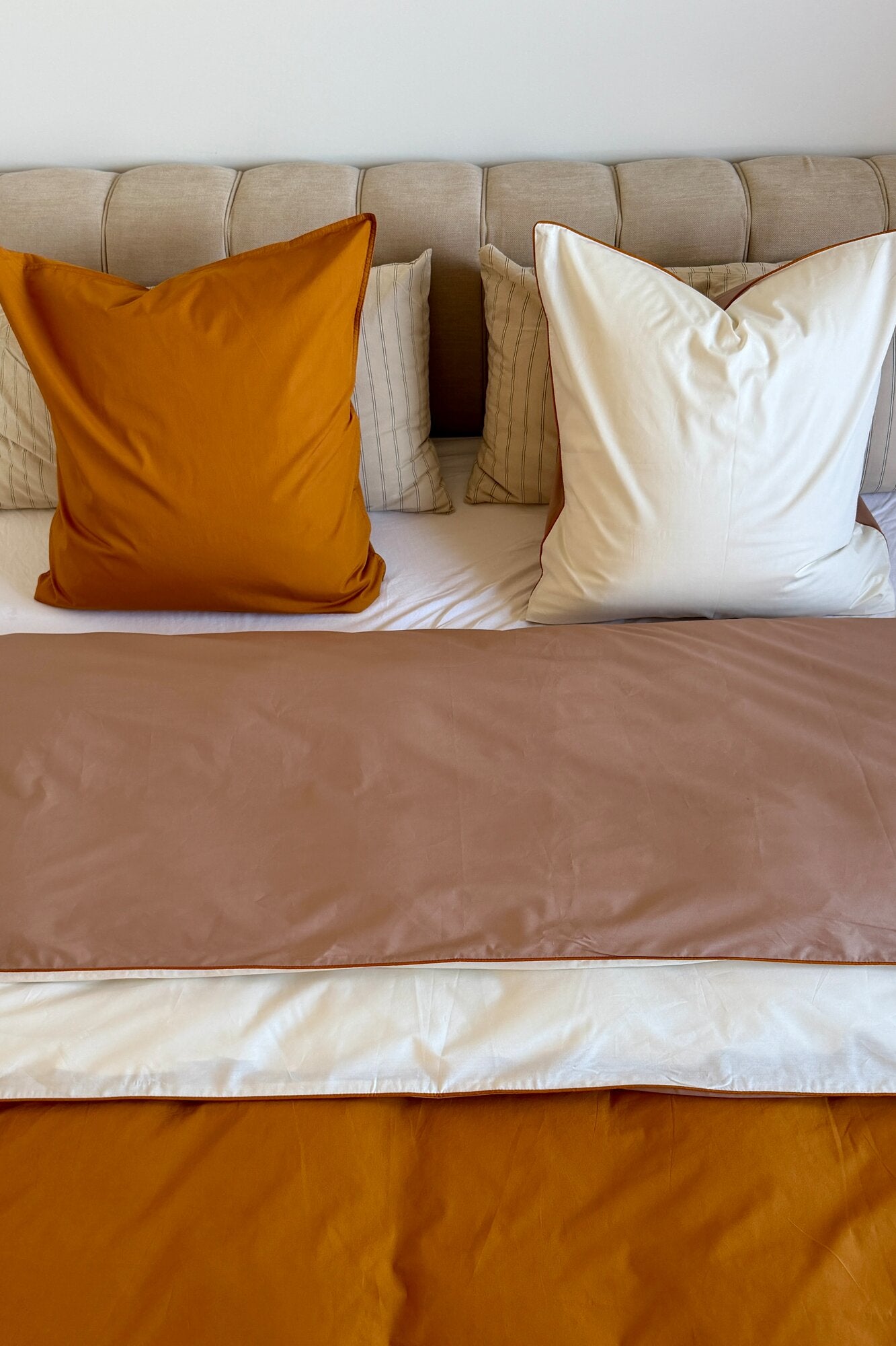Color Combo sengesæt - vanilla/brun