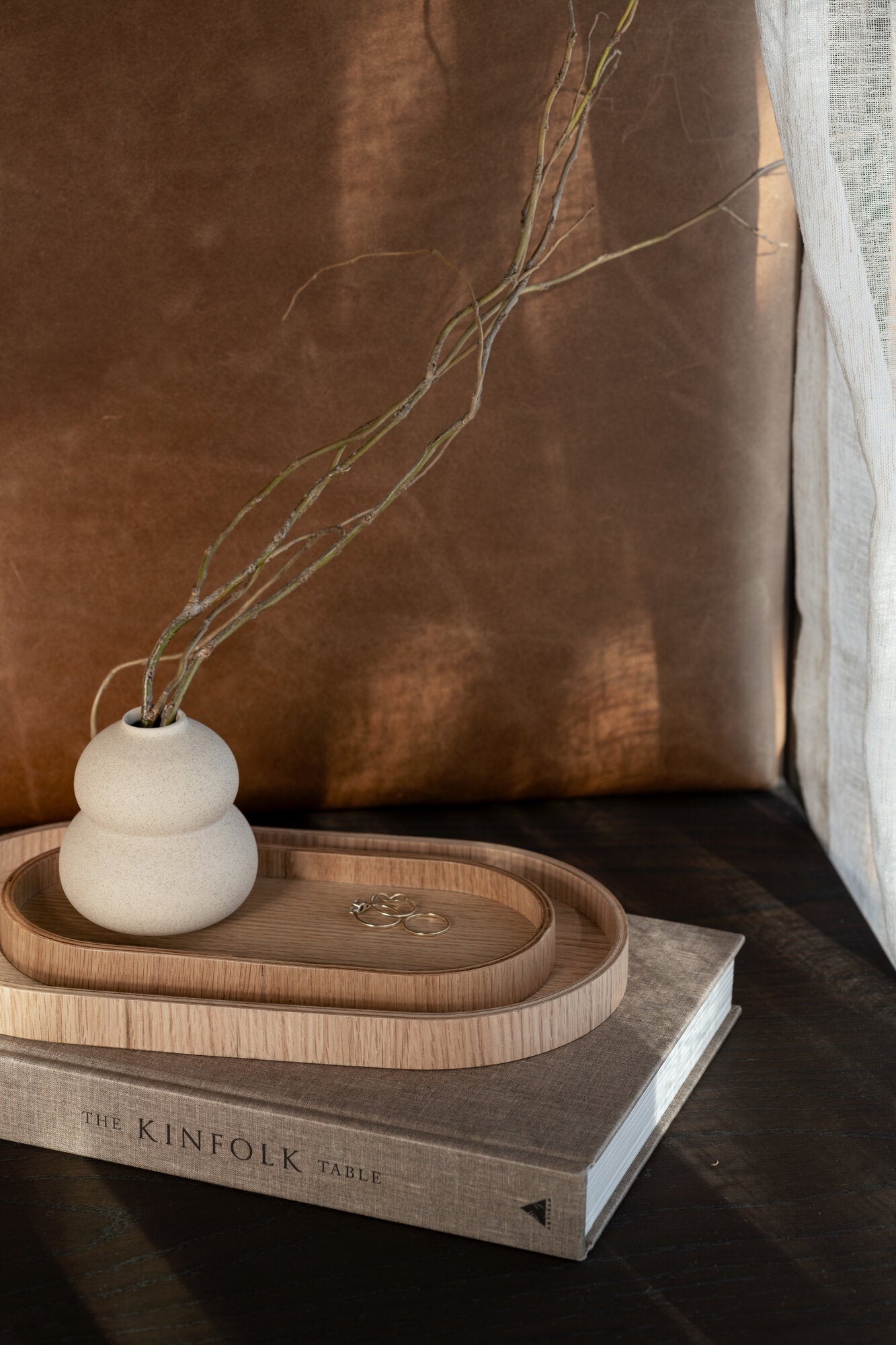 Wood bakke, medium – Oak