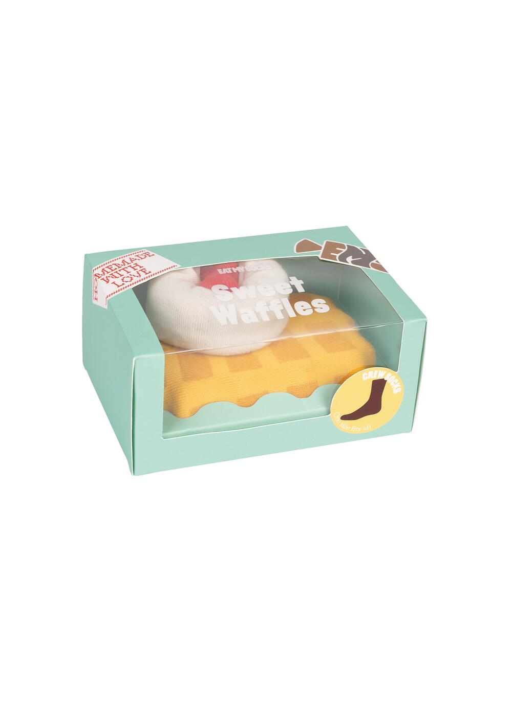 Sweet Waffle strømper - brun