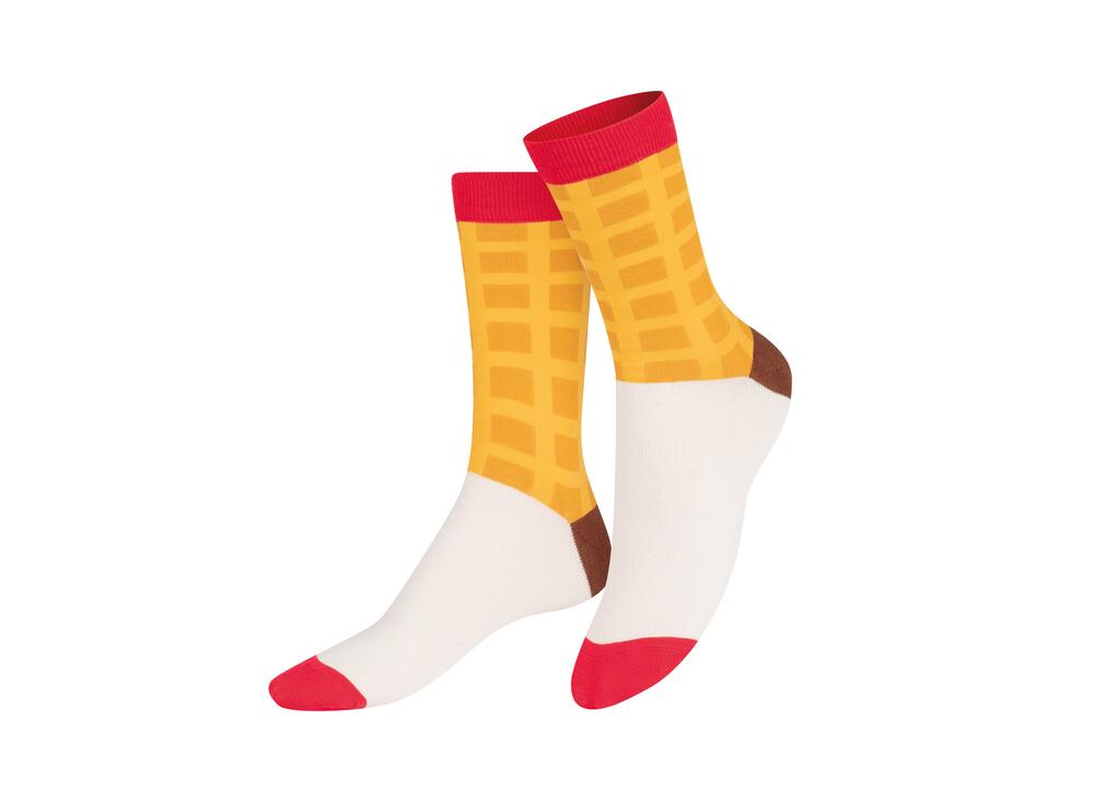 Sweet Waffle strømper - brun