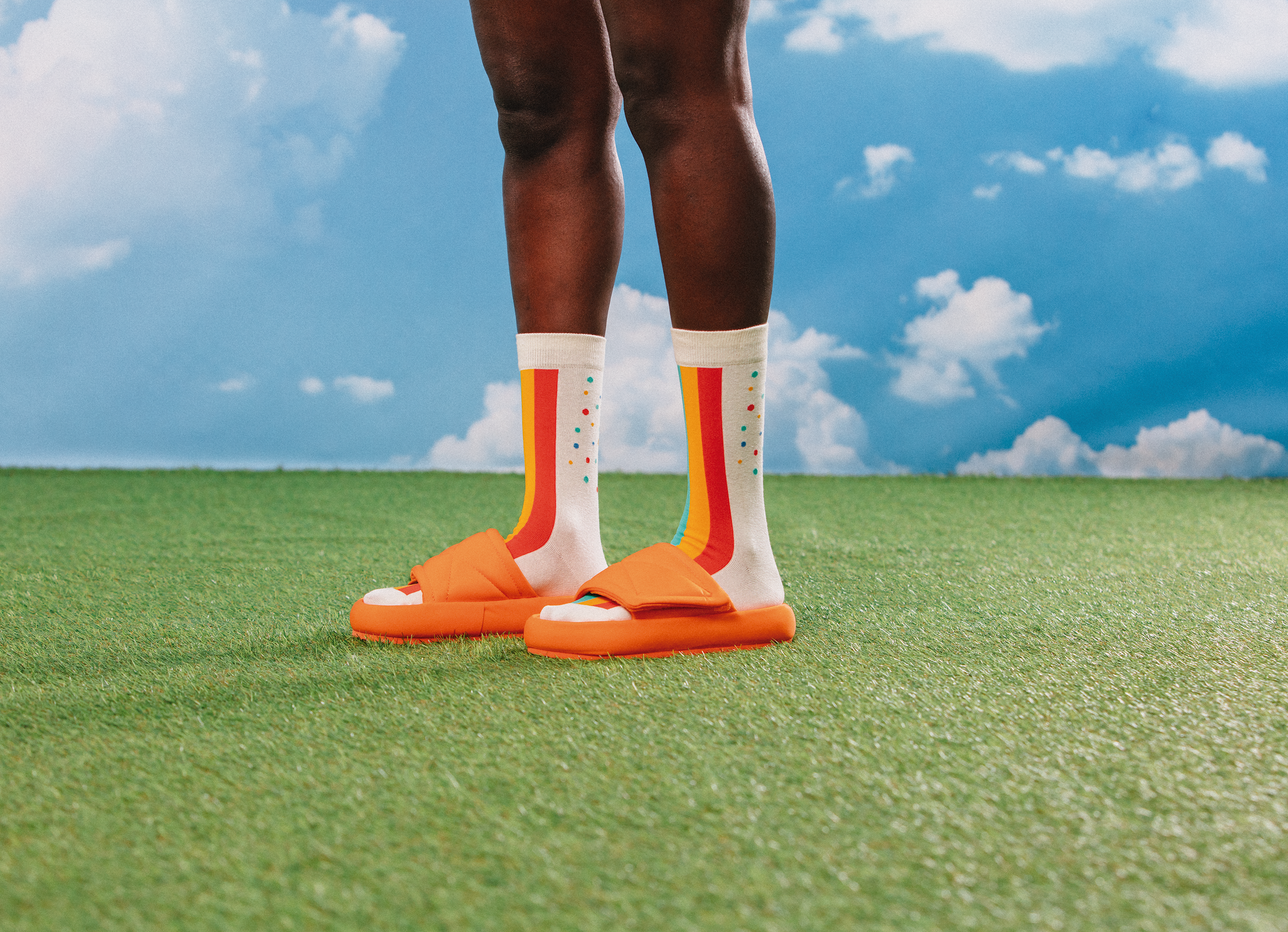 Rainbow Cake strømper - Multi