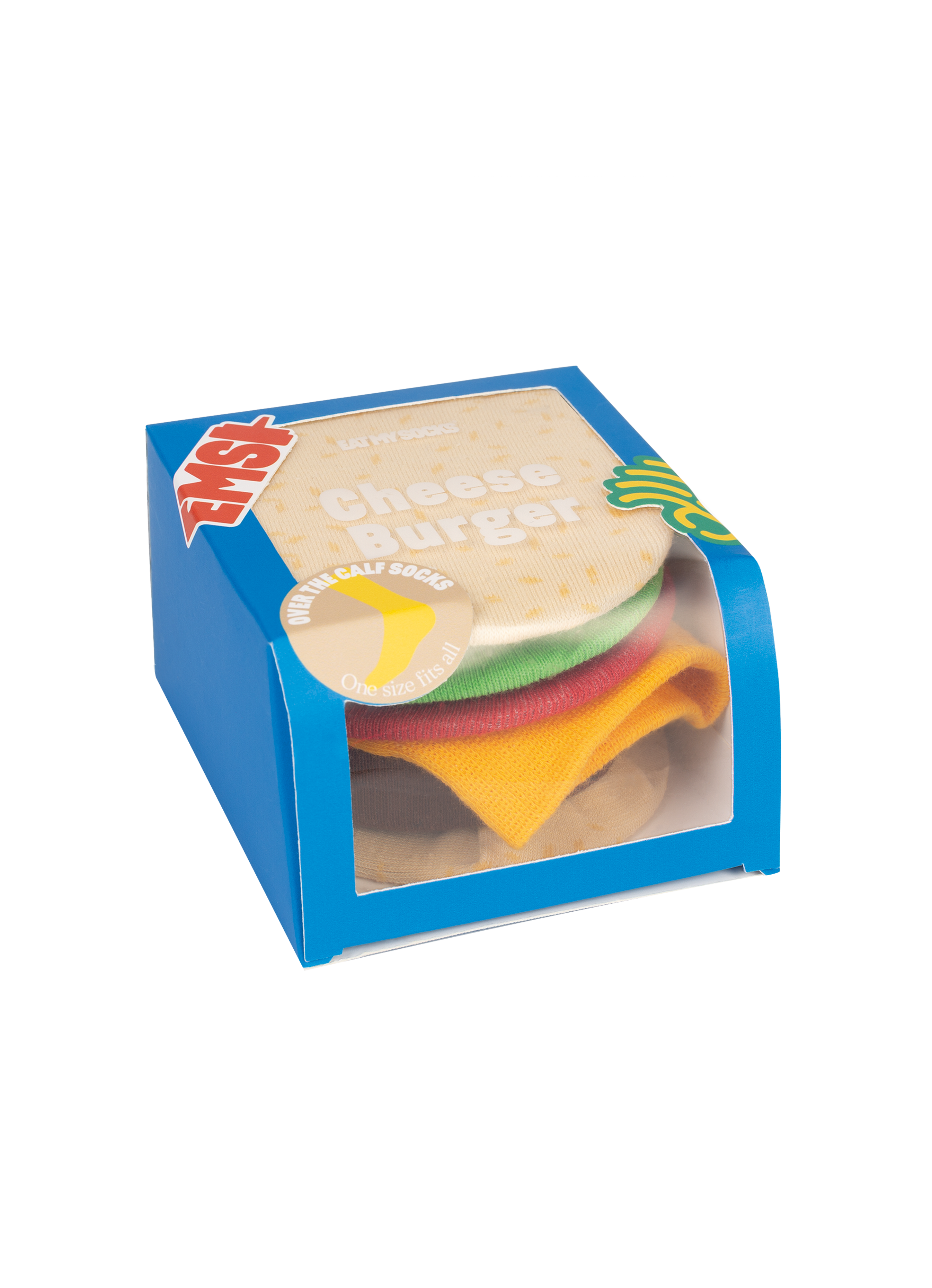 Cheeseburger strømper - Multi