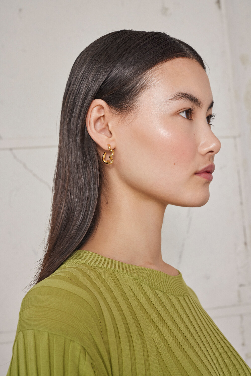Curly Hoops øreringe - forgyldt