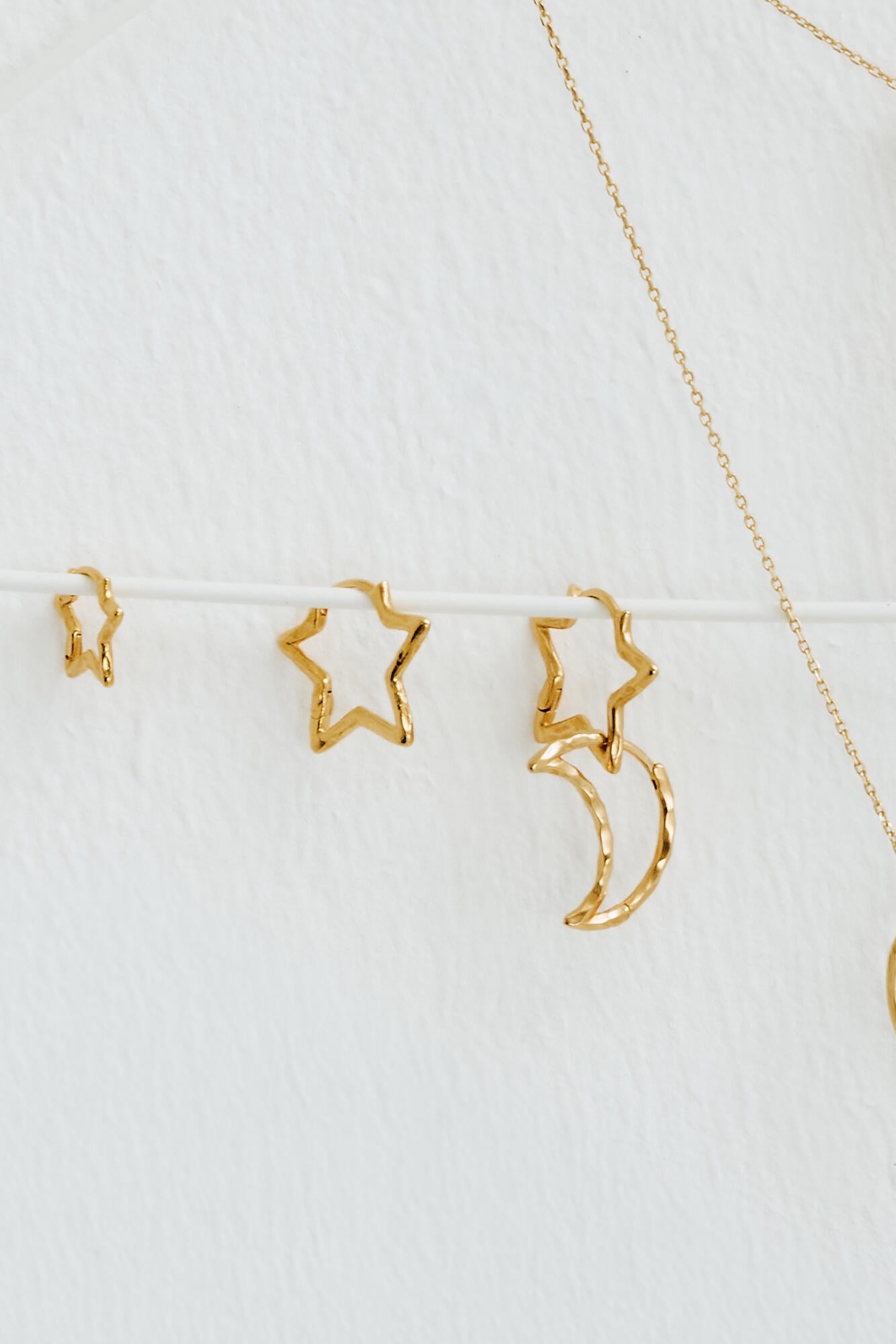 Organic Moon hoop forgyldt