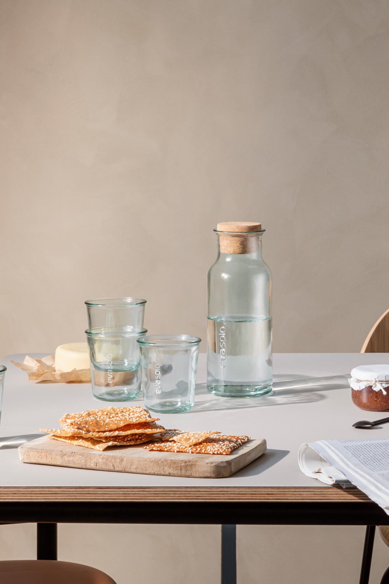Recycled glaskaraffel - 1L