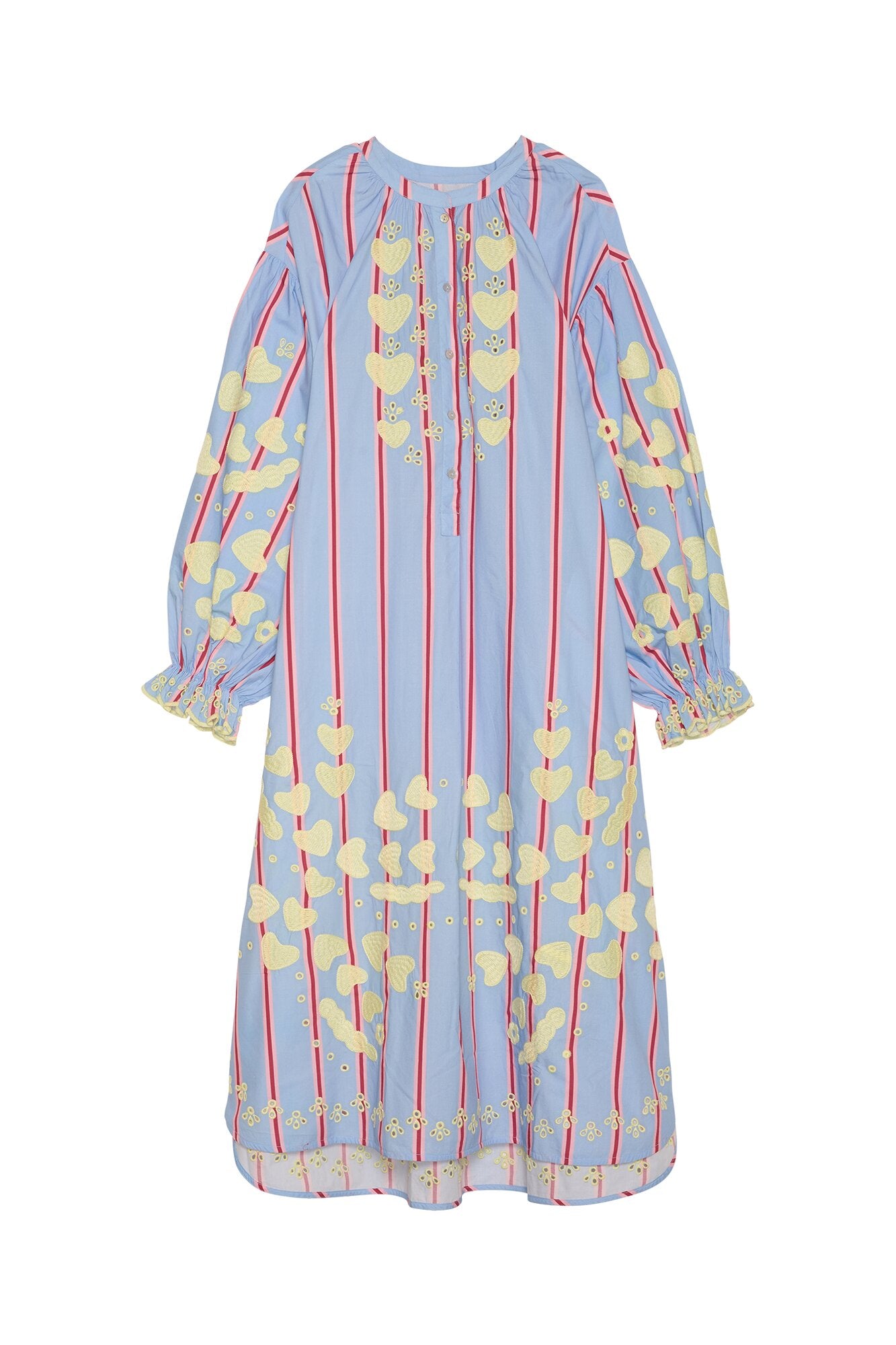 Elisabeth kjole - Bluebell Stripes