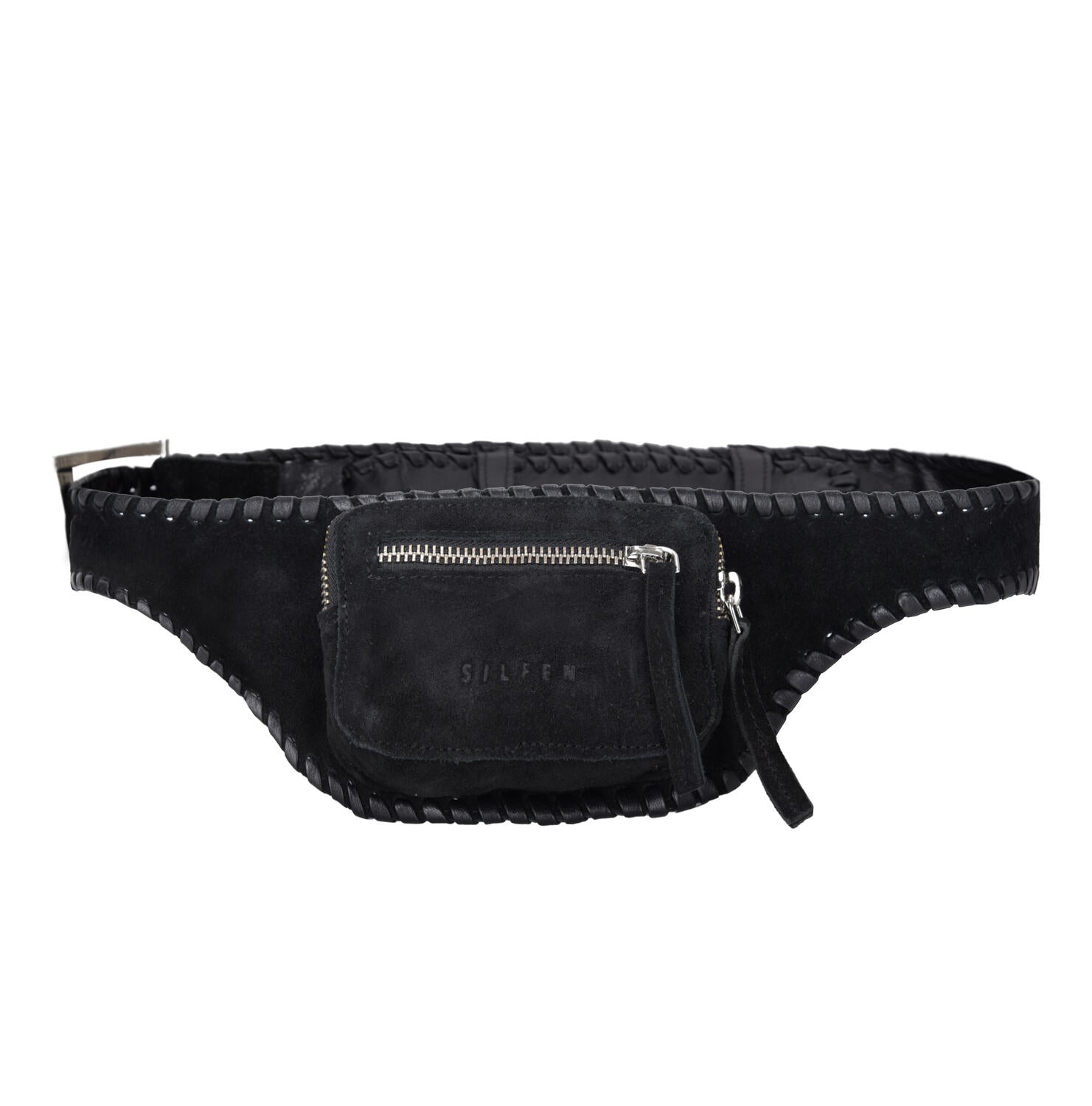 x Bruna Bear Eliza Braided bæltetaske - sort