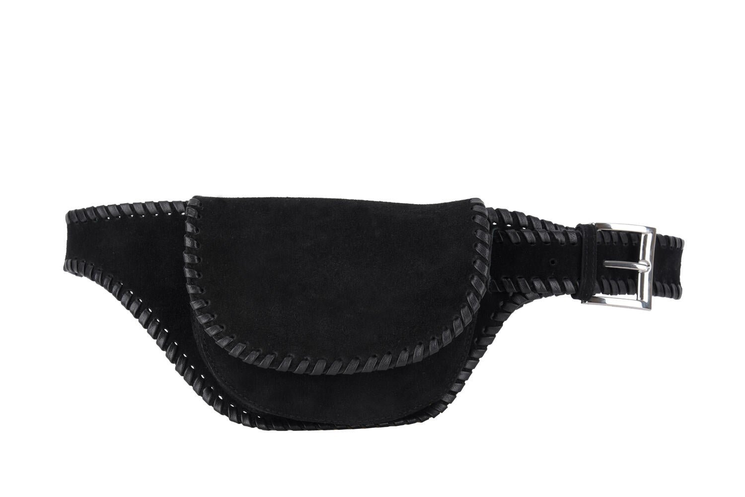 x Bruna Bear Eliza Braided bæltetaske - sort