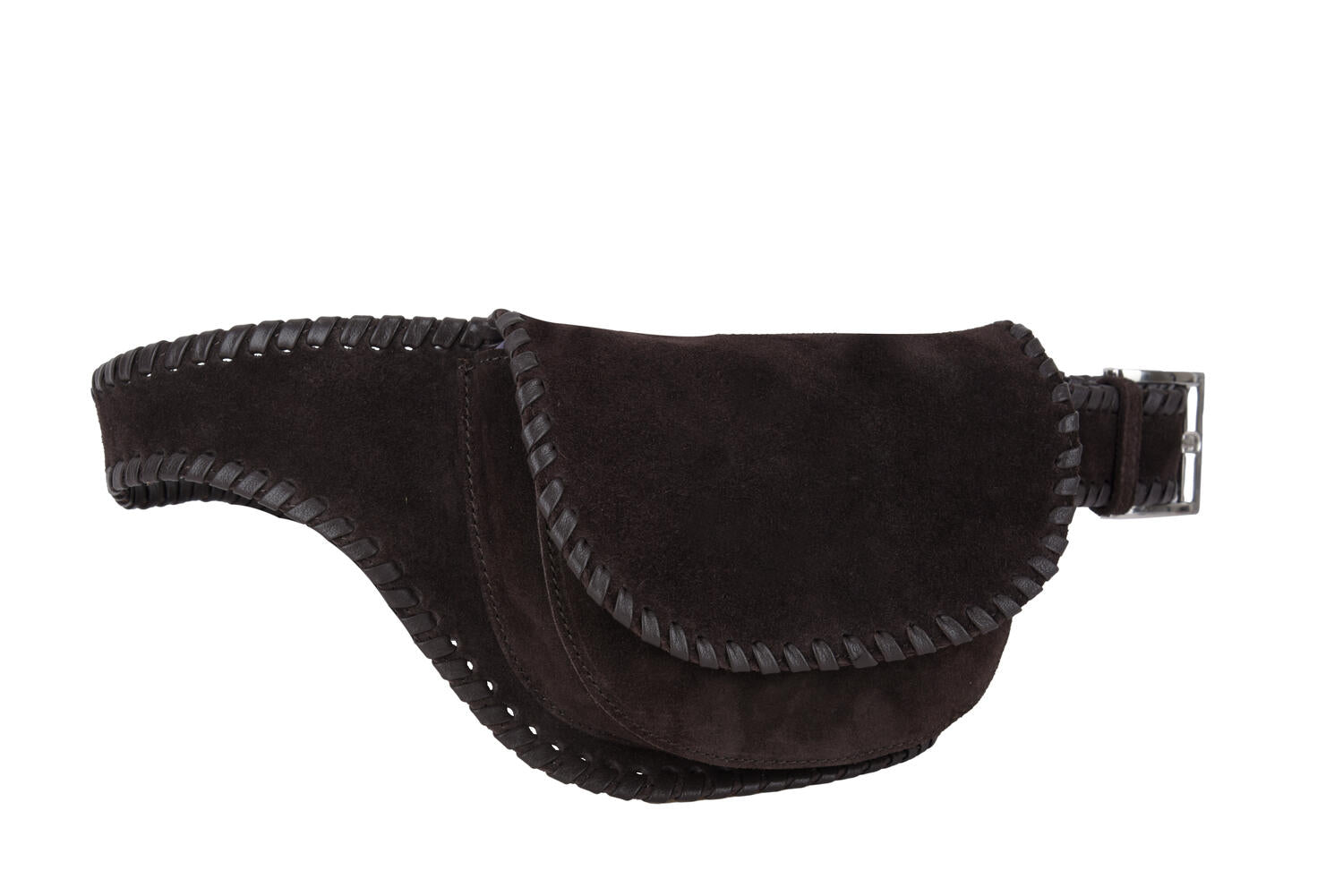 x Bruna Bear Eliza Braided bæltetaske - brun