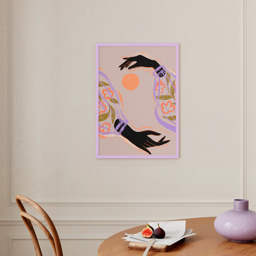 Embrace the Sun plakat, Multicolor - 30x40 cm.