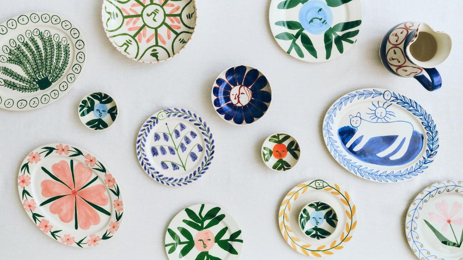 x Emma Kohlmann Moon Face Vine skål - Ø12 cm.