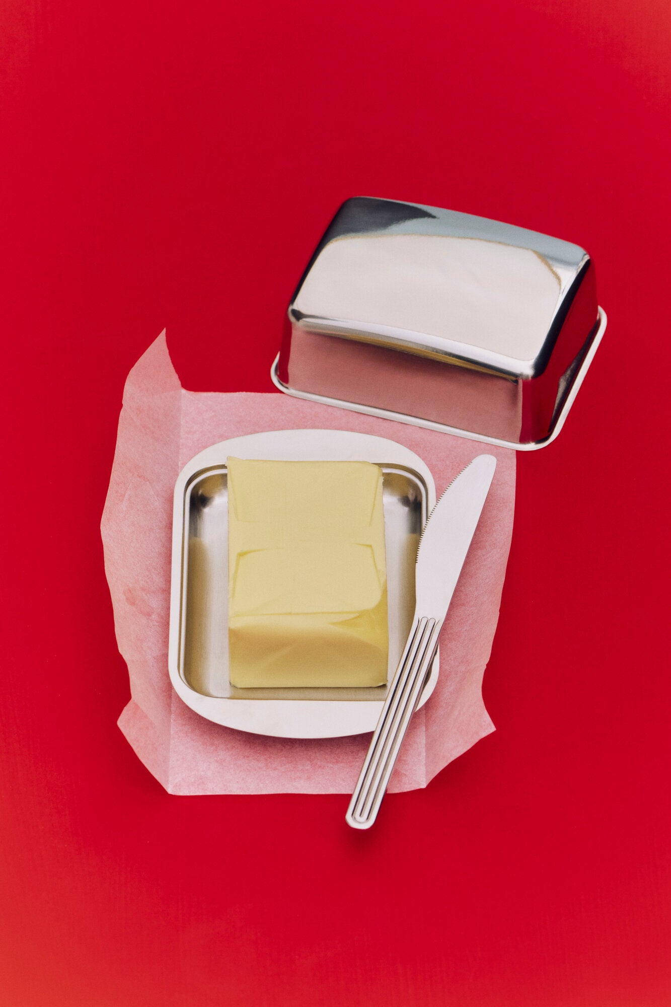 Essential Steel smørboks - Stainless steel
