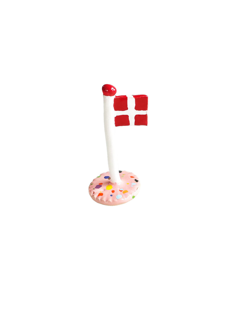 Keramik Flag, Blossom Rose dot - H10 cm.