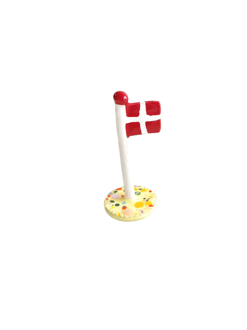 Keramik Flag, Pale Mirabelle dot - H10 cm.