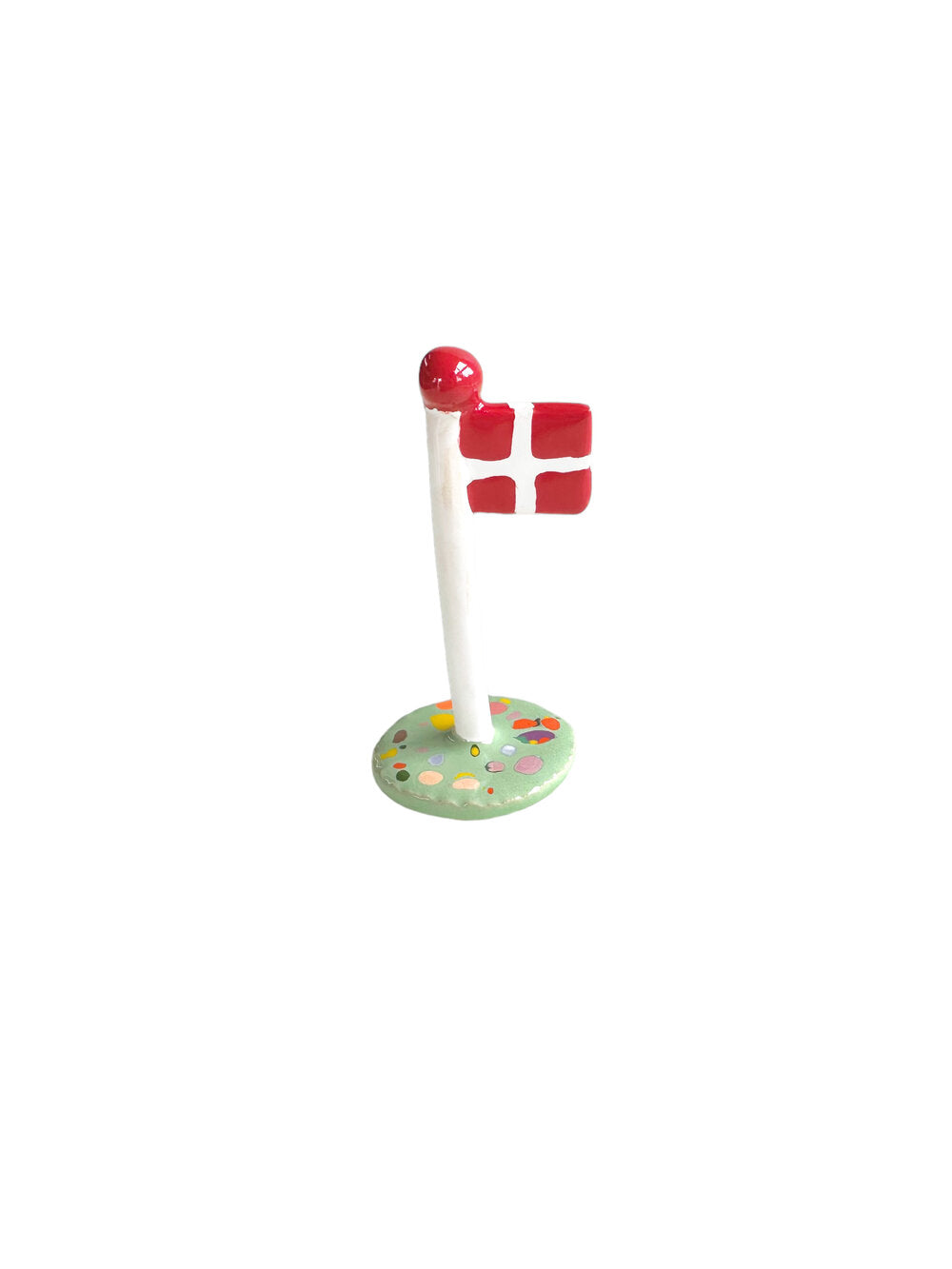 Keramik Flag, Pale Spring dot - H10 cm.