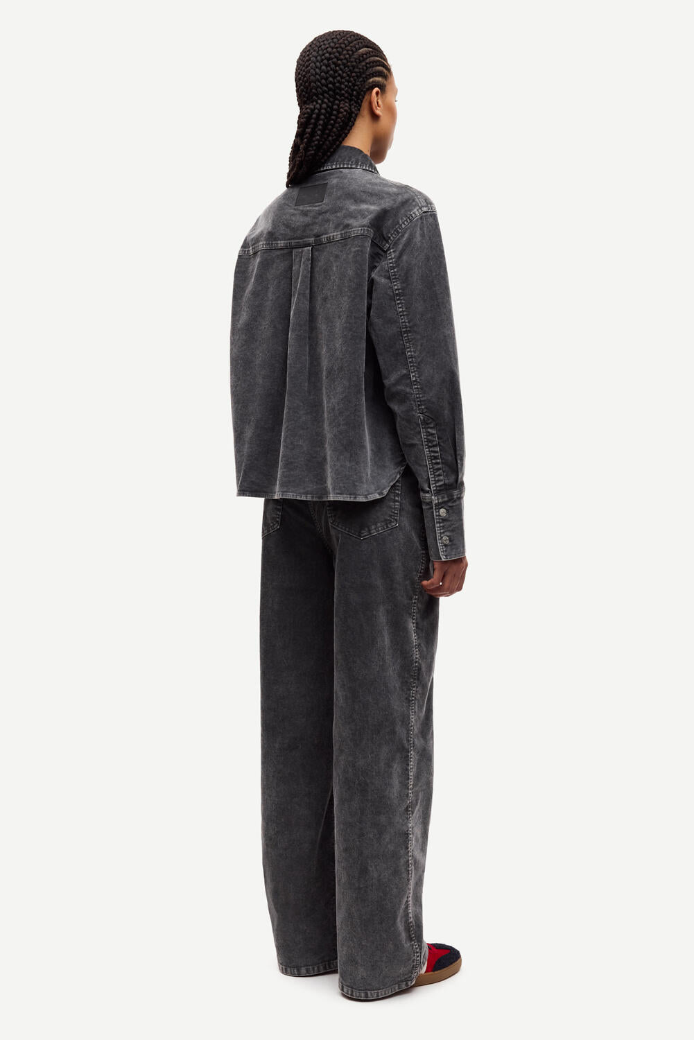 Sasofie patch pocket skjorte - Asphalt