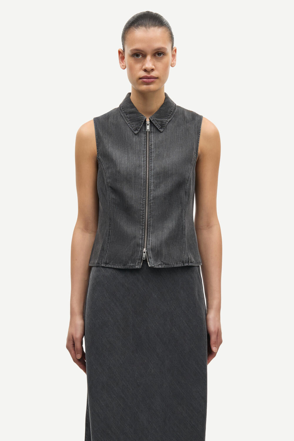 Saari top - Grey Cloud