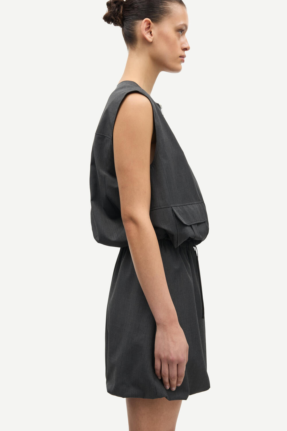 Sakelly vest - Dark grey mel.