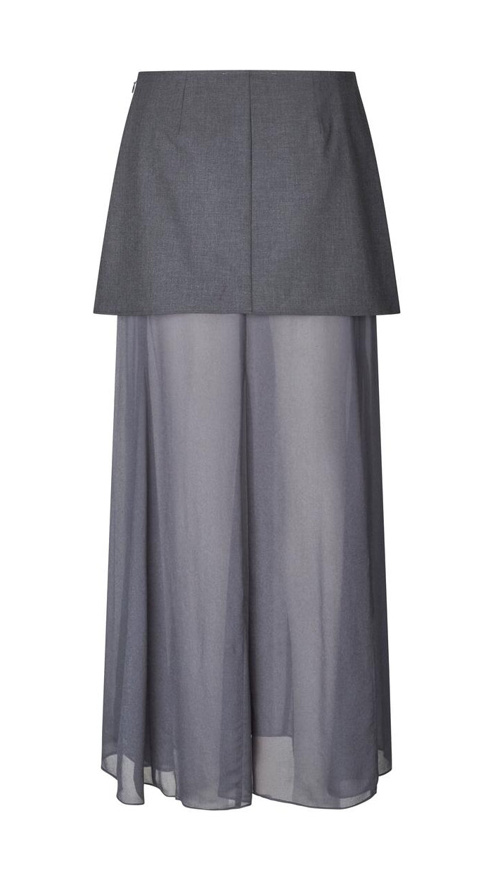 Sarima lang nederdel - Ombre Blue