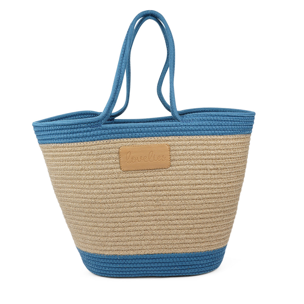 Flamencos strandtaske, Large - Marine Blue