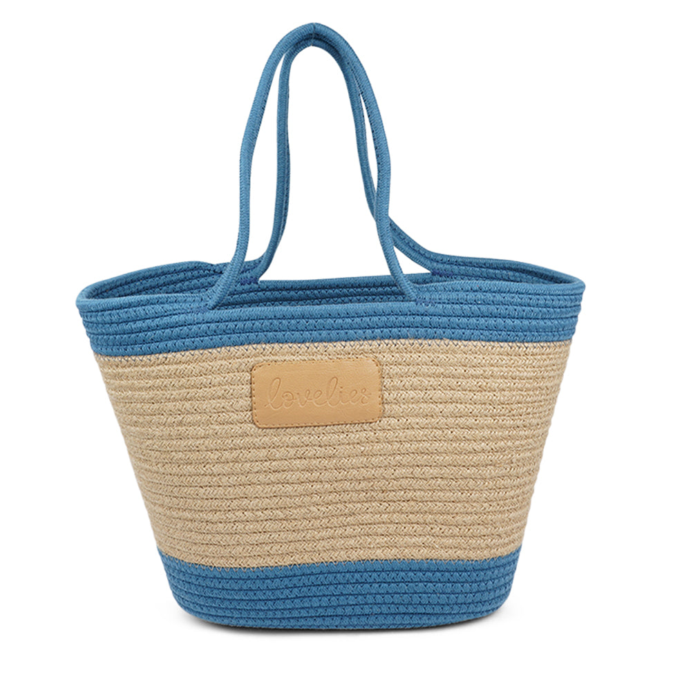 Flamencos strandtaske, Medium - Marine Blue
