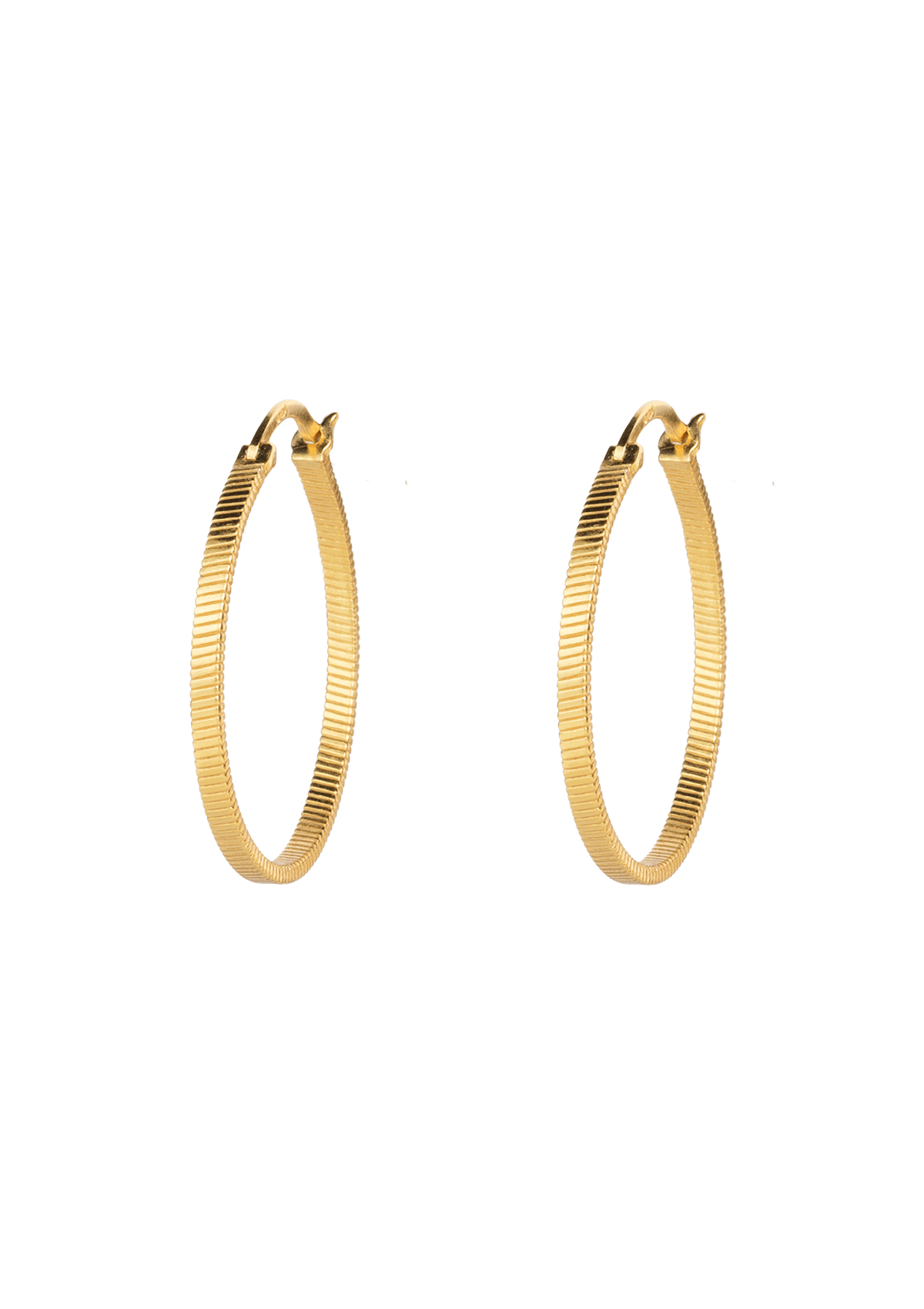 Fortune Teller hoops, L - forgyldt