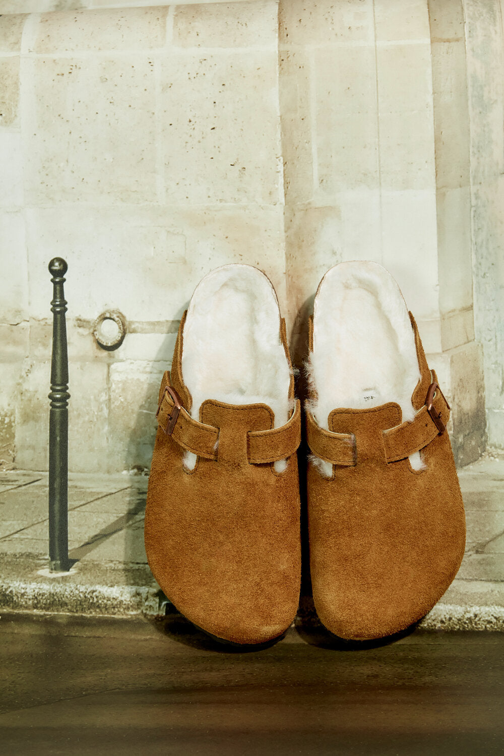 Boston Shearling ruskind clogs - Mink