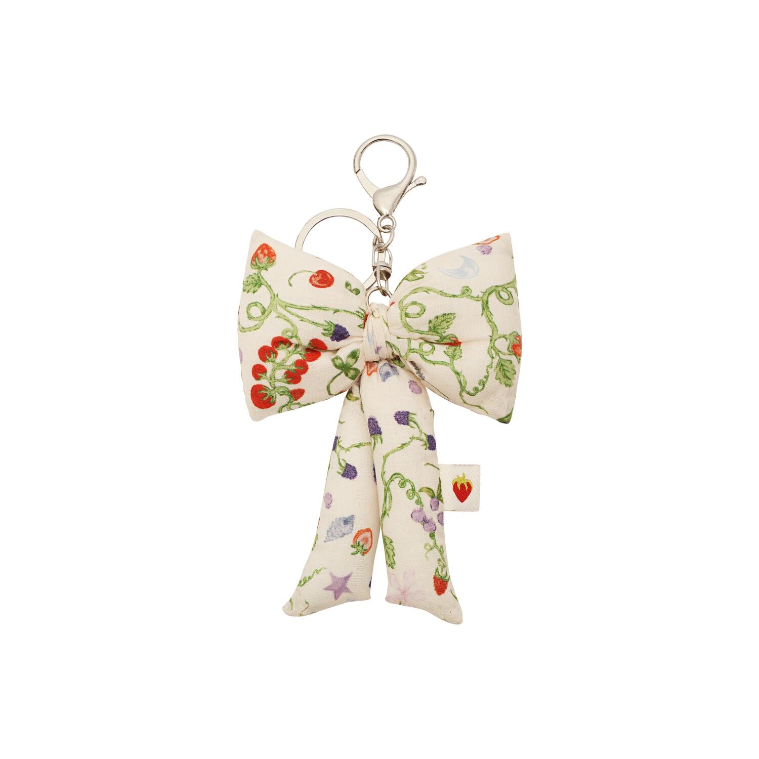 Fabric Bow nøglering - Garden Magic Ivory