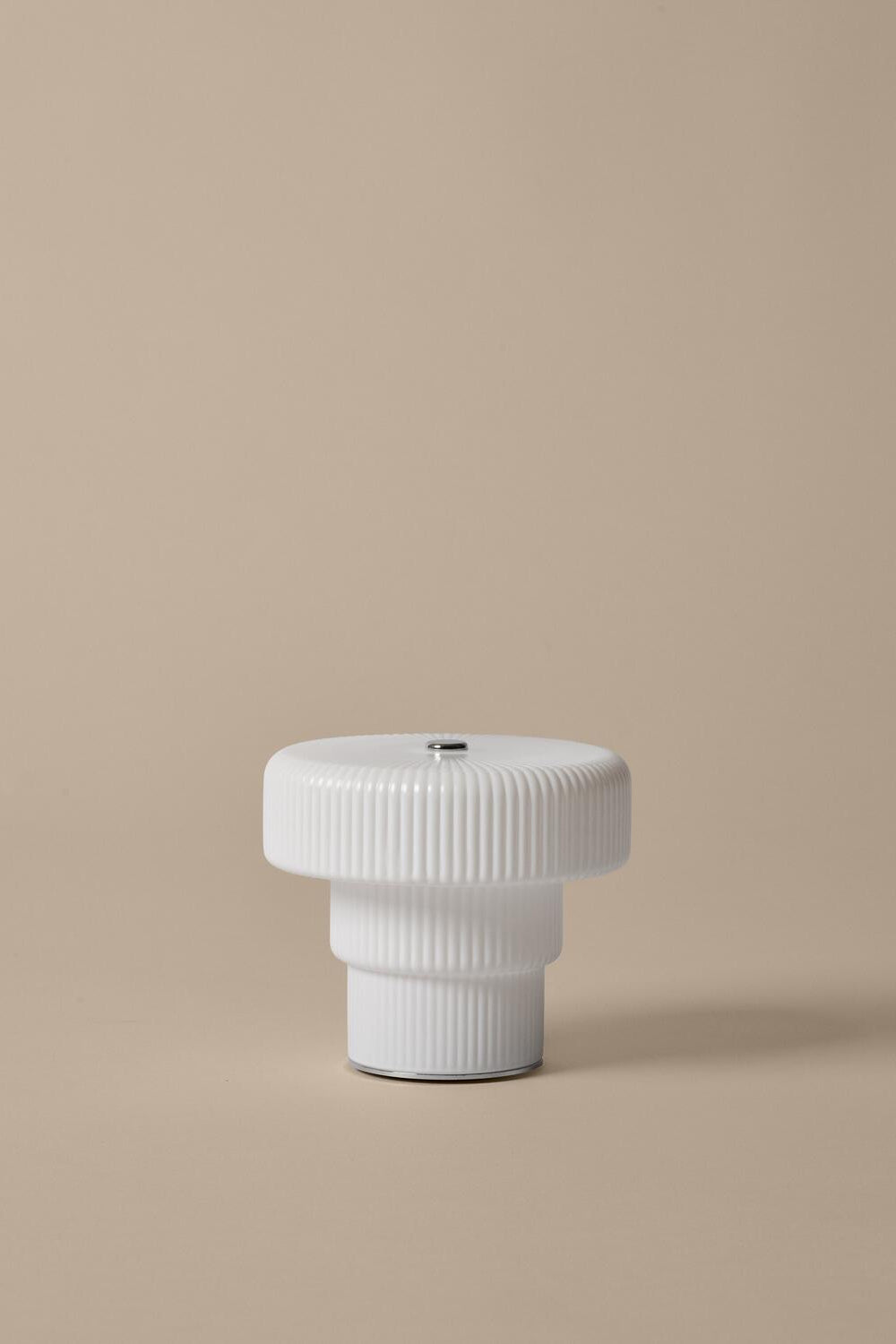 Ripple trådløs lampe, H10 cm- White