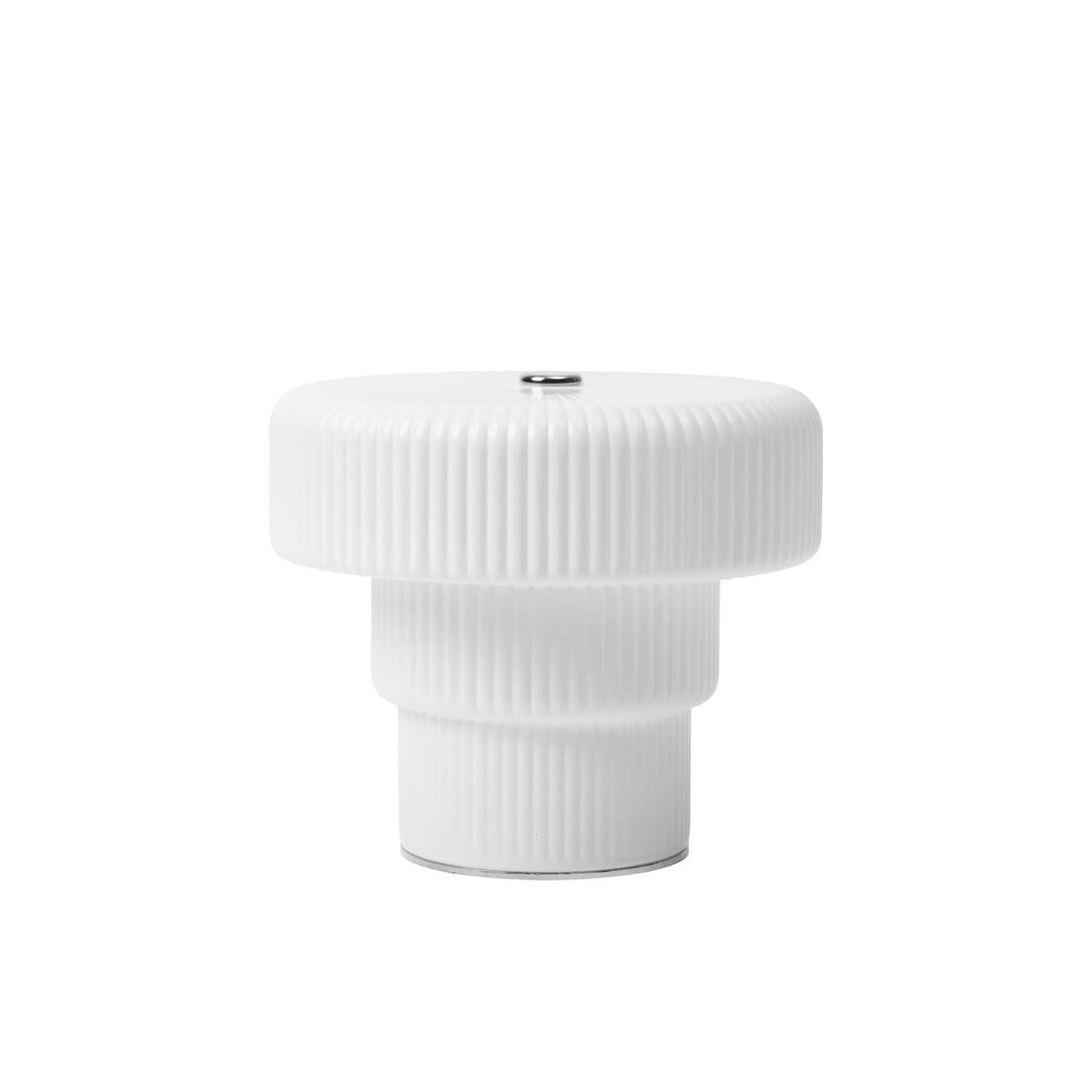 Ripple trådløs lampe, H10 cm- White