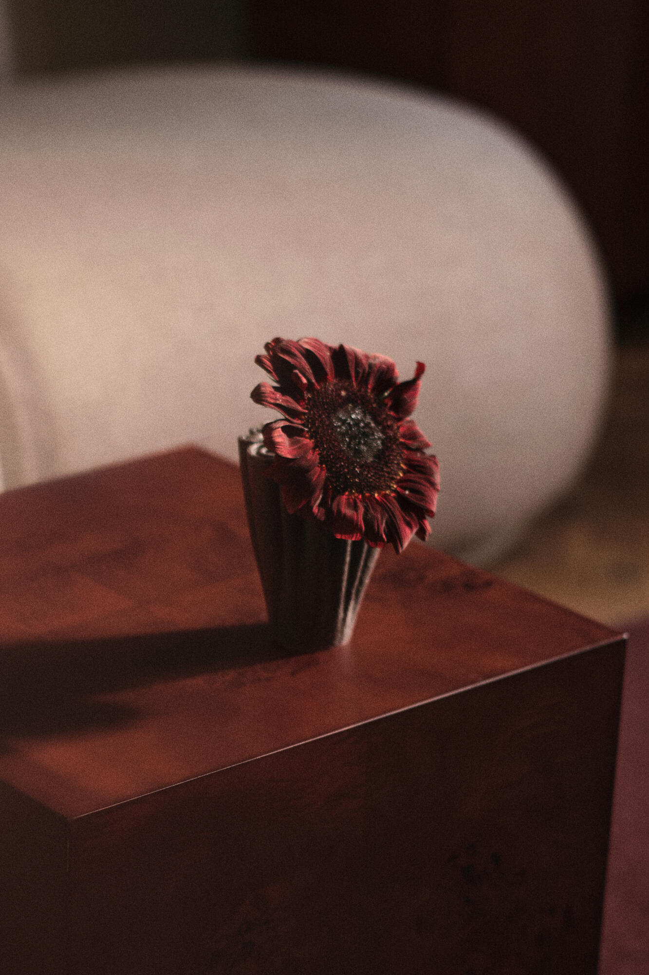 Dedali vase, H11 cm - Dark Brown