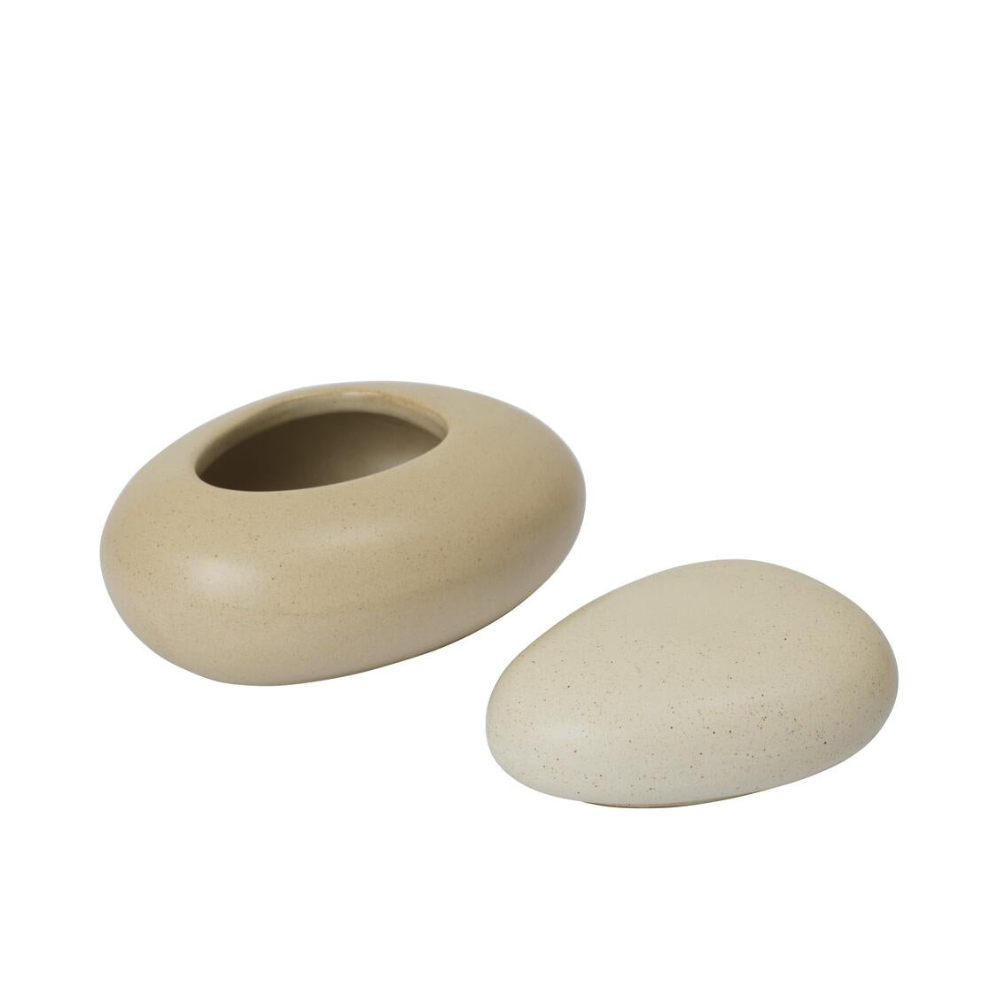 Pebble æske, Medium - Sand/Cream