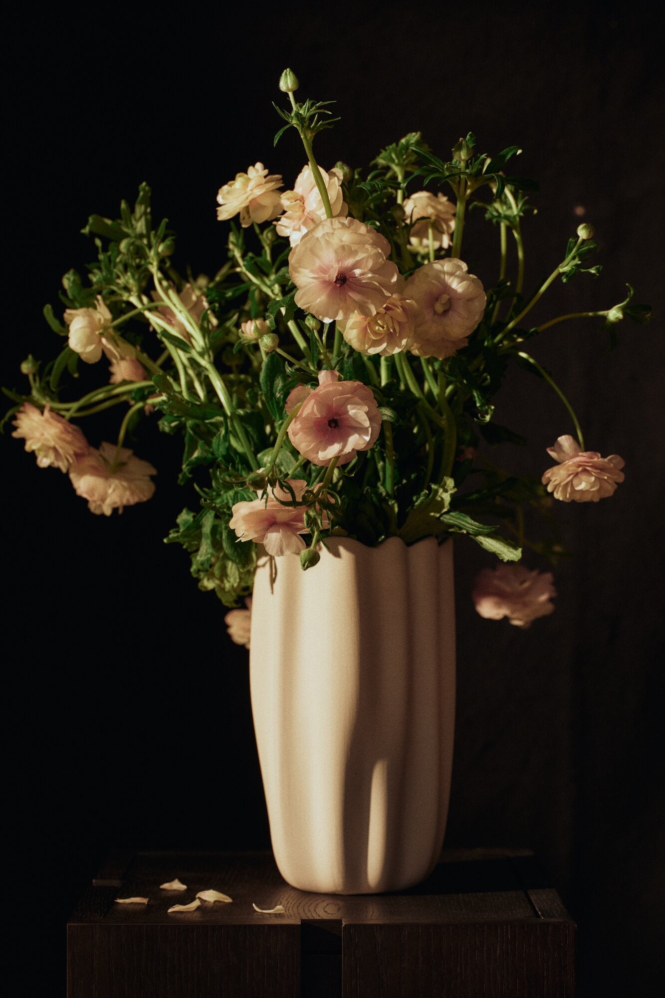 Nium vase, H23 - Off-white